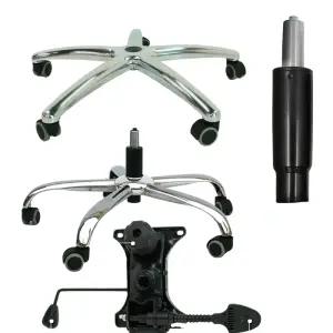 로엠가구 회전 의자 다리 쇠발 스틸 바퀴 오발 럭킹