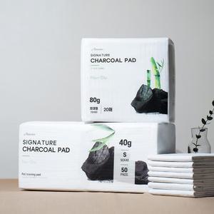 아몬스 국산 시그니처 차콜 논슬립 애견패드 소형 초대형 50매 20매 강아지 배변패드