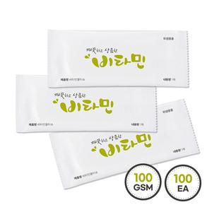 그린위생 업소용물티슈 비타민 s100 100매