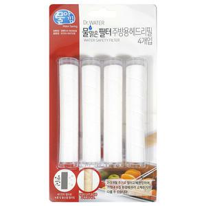 물아낌 Dr.Water 닥터워터 필터 주방용헤드 리필 4p