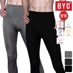 BYC 남성 발열 타이즈 빅사이즈 95-110 보디히트 기능성 겨울 9부 성인 내복 바지