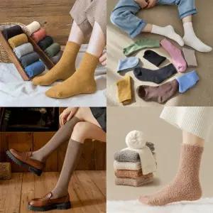 기모양말 10개 세트 남녀 공용 겨울 양말