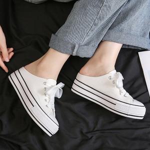 통굽 뮬스니커즈 단화 슬립온 4cm 키높이 운동화 신발