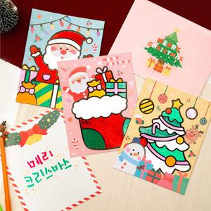 크리스마스 포일아트 카드 만들기 3종