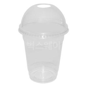 14온스 아이스컵+뚜껑 세트 50개 /테이크아웃 일회용컵 음료컵