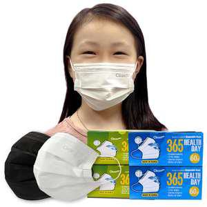 크린테크 365헬스데이 국산 일회용 귀안아픈 마스크 대형 소형 240매입(60매입 4박스)