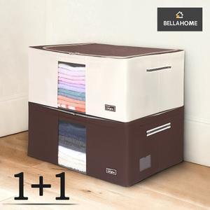 [벨라홈] 대용량 와이어 이불정리함105L+이불압축팩 2P(CN6441)