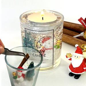 [오피스스쿨] 크리스마스 젤양초 만들기 1인세트 DIY 캔들만들기 양초 크리스마스소품