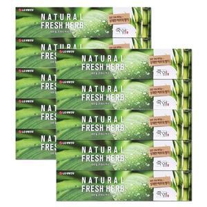 엘지 죽염 네추럴 프레쉬 허브 치약 160g X 10개