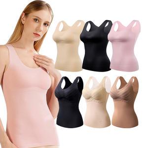 발열 기모나시 웜웨어 일체형 브라캡나시 이너웨어 여성런닝 겨울용 빅사이즈