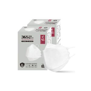 국내생산 KF94 마스크 대형 100매 화이트 1매입 포장 국내산 원자재 써멀본드 안감 트러블 제로