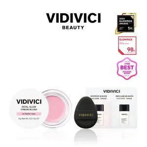 [비디비치](센텀시티점)페탈 글로우 크림 블러시 6g (+미니 퍼프 1매 증정)