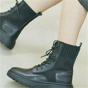 ONM 여성 천연소가죽 마틴워커부츠 미들부츠 빅사이즈