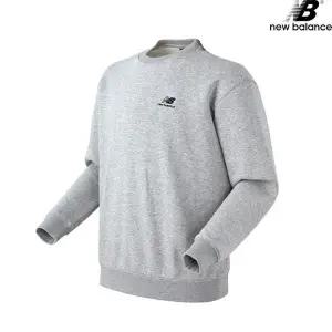 [하프클럽/] NBNCCB9033-GR 기모 스몰로고 맨투맨 남녀공용 긴팔티