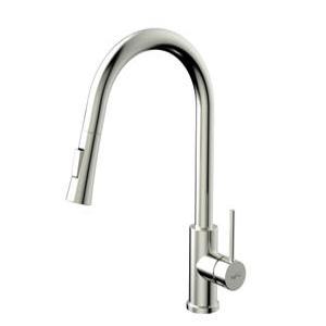 대림바스 DL-YK4A19SN 니켈 싱크수전 곰마크 거위목 무광 SUS 사틴 1홀주방수전 대림 주방DLYK4A19