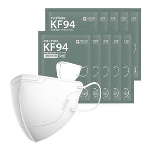 [리벤스] 에버퓨어 새부리형 마스크(KF94)(화이트/대형) 50입