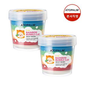 아토팜 키즈 레인보우 버블 클레이 210g x 2개