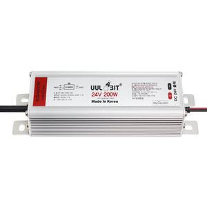 울빛 SMPS 24V 200W IP67 국산 전원공급용 컨버터 방수형 LED등기구 안전기 아답타 간판 실내조명 LEDSMPS