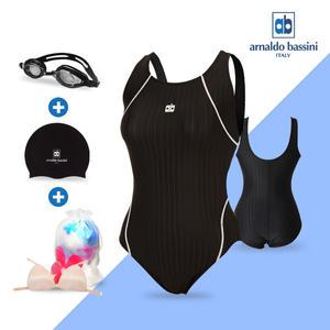 여자 실내 수영장 원피스 수영복 세트 아쿠아로빅 강습용 AGSU1705