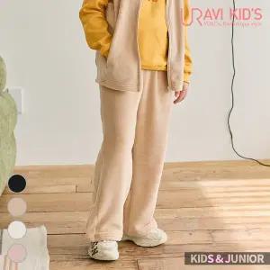 [유라비] 키즈&주니어 아동복 남아 여아 유아동 겨울 실내 수면 밍크퍼 밴딩 와이드 팬츠_DS791