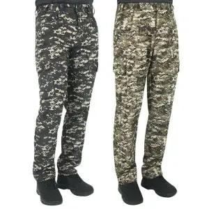 [하프클럽/]겨울 남성 밀리터리 기모 카고바지 남자 건빵주머니 작업복 바