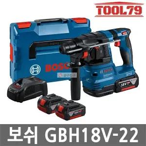 보쉬 GBH18V-22 충전 로터리 해머드릴 18V 5.0Ah 2개 BL모터 무선 경량