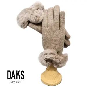 [롯데백화점]닥스 여성 모직 퍼 장갑 GBD353M