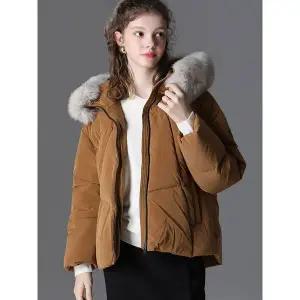 [하프클럽/]프리미엄 에디션 천연폭스퍼 후드 패딩 점퍼