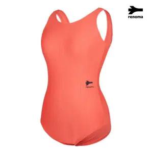 [레노마수영복]여성 실내 슬림핏 U백 원피스 수영복 오렌지 RN-LF2C801-OR