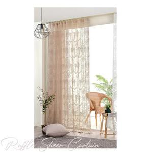 거실 침실용 대형 나비주름 러플 망사커튼 3컬러