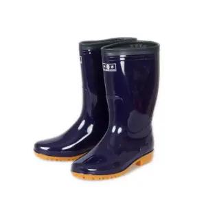 보생 방한 여자 장화 (청색) 미끄럼방지 위생 주방 작업 레인부츠 방수 여자용