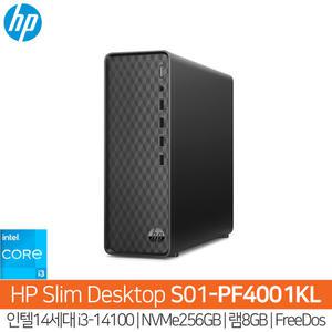 HP S01-PF4001KL 14세대i3-14100_NVMe256GB_램8GB_FreeDos(OS없음)/HP컴퓨터/슬림PC/사무용PC/HH
