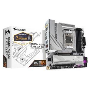 GIGABYTE B650M AORUS ELITE AX ICE 피씨디렉트 (밀알)