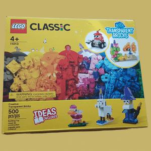 정품 입체 만들기 레고 클래식 11013 창의적인 투명 브릭