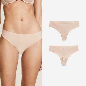 [Calvin Klein ]CK 캘빈클라인 여성 심리스 누디 티팬티 베이지 스킨 1종