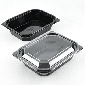 블랙반찬용기 사각반찬포장용기 DL-204검정 100세트