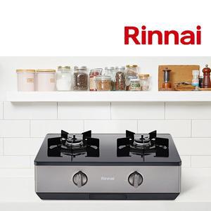 [린나이] 스탠드식 2구 가스렌지 자동불꽃차단 스마트센서 플러스 가스레인지 골드
