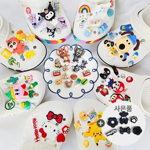 150종 캐릭터 클로그 파츠세트_산리오 톰과제리 스누피 짱구 악세사리