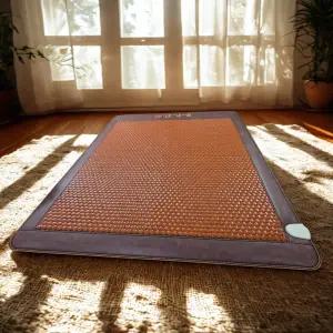 십장생 세라믹 온열매트 귀사문석 흑운모 게르마늄 찜질 전기매트