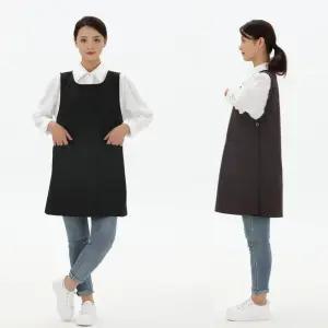 구김없는 포그니 투포켓 원피스형 앞치마