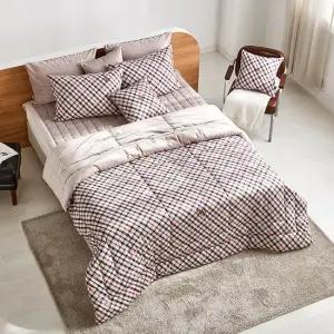 [닥스침구]극세사 갤러리 베이지[9온스] 퀼트이불 싱글