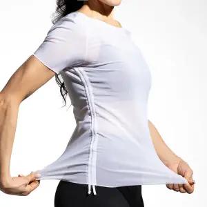 파워넷 메쉬 사이드 스트링 반팔 티셔츠_H2342