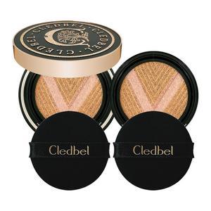 끌레드벨 쿠션 V 밀착 글로우 파워 리프트 21호 블랙 본품+리필