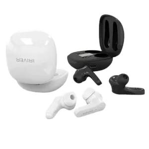 아이리버 블루투스 5.3 칩셋 TWS 무선 이어폰 한글 음성 지원 IPX4 생활방수 배터리 잔량 LCD 디스플레이 표시 지원