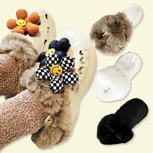 크룩스 털내피 페이크퍼 방한 겨울 클로그 내피 키즈