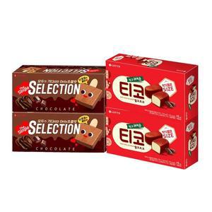 [NS홈쇼핑]셀렉션 더싱글초코 500ml(10개입)X2개+티코밀크초코 510ml(15개입)X2개..[34810492]