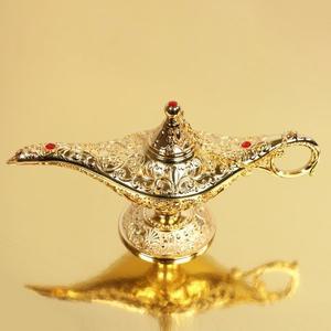 [갓샵]알라딘 지니 요술램프 [행운의 상징 황금 골드 엔틱 홈 카페 사진 촬영 인테리어 소품 장식품]