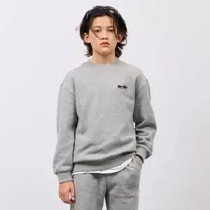 [오션스카이] [3color]공용 베이직 가슴 자수 기모 맨투맨 티셔츠