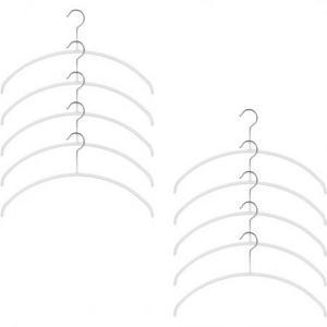 마와 논슬립 옷걸이 이코노믹 40P 라운드 니트 가디건용 화이트 × 10개