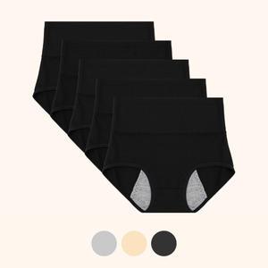 주니어 위생팬티 5매세트 순면 초등 여아 중학생 샘방지 초경 생리 방수 팬티